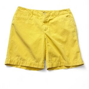 Ralph Lauren Bright Yellow Chino Bermuda Shorts, Women's Size 12